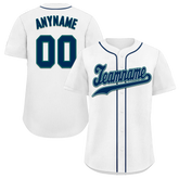 Custom White Classic Style Black Personalized Authentic Baseball Jersey BSBJ01-bd0fabf